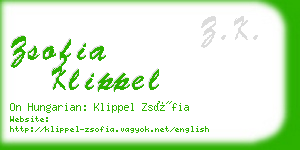 zsofia klippel business card